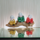 Baby Monk Buddha Set of 3 Cartoon Little Monk Set for Car Dashboard Baby Monk Buddha Statue Showpiece for Bedroom Living Room Decoration Items-3