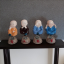 Handynook Marble Monks Buddha Small Cute Showpiece Statues (Multicolor, 9 x 5 x 4 cm), Set of 4 Pcs-1
