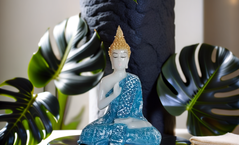 Handynook Meditating Sitting Buddha Statue Marble Dust. A Large in Size (18 cm) Handcrafted Statue for Office, Study Room, Living Room Home Decor Item & Symbol of Peace. Handynook Meditating Sitting Buddha Statue Marble Dust. A Large in Size (18 cm) Handcrafted Statue for Office, Study Room, Living Room Home Decor Item & Symbol of Peace.
