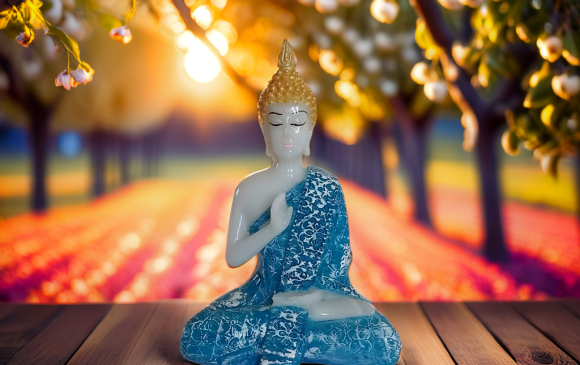 Handynook Meditating Sitting Buddha Statue Marble Dust. A Large in Size (18 cm) Handcrafted Statue for Office, Study Room, Living Room Home Decor Item & Symbol of Peace._1 Handynook Meditating Sitting Buddha Statue Marble Dust. A Large in Size (18 cm) Handcrafted Statue for Office, Study Room, Living Room Home Decor Item & Symbol of Peace._1